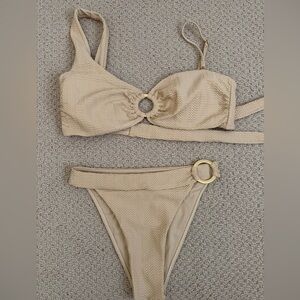 Monday Swimwear Vanilla Chevron Tan Bikini- Antigua Set- Separates Available
